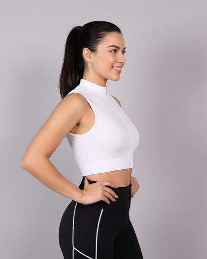 Peto Top Deportivo mujer con cierre - YJ179