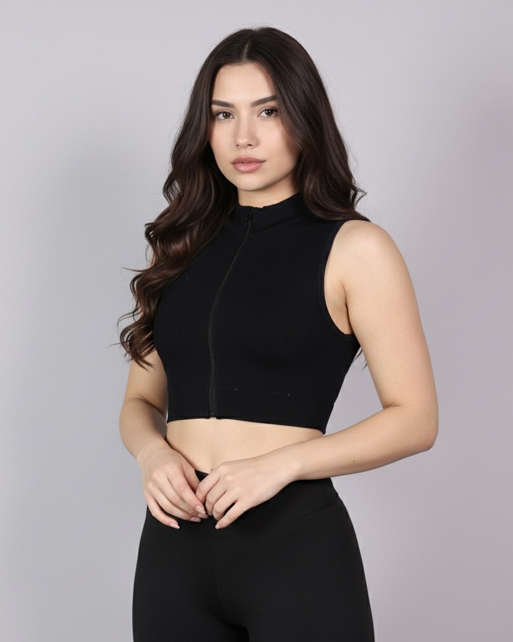 Peto Top Deportivo mujer con cierre - YJ179