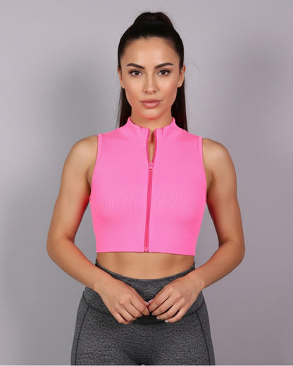 Peto Top Deportivo mujer con cierre - YJ179