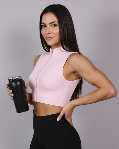 Peto Top Deportivo mujer con cierre - YJ179