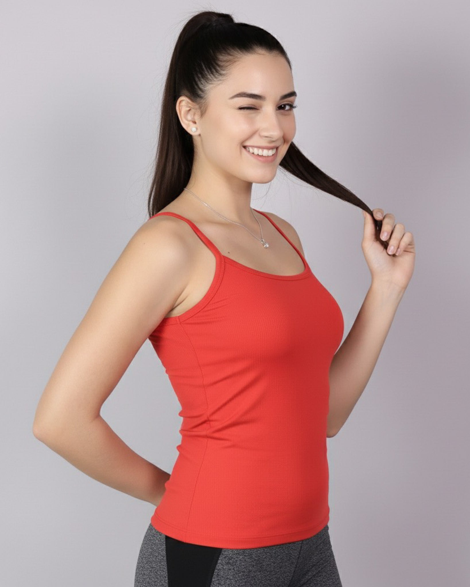 Polera Top De Mujer Sin Mangas Fibra Bambú