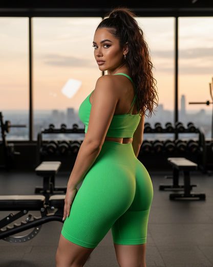 Conjunto Corto Con Tirantes Deportivo 100% Premium