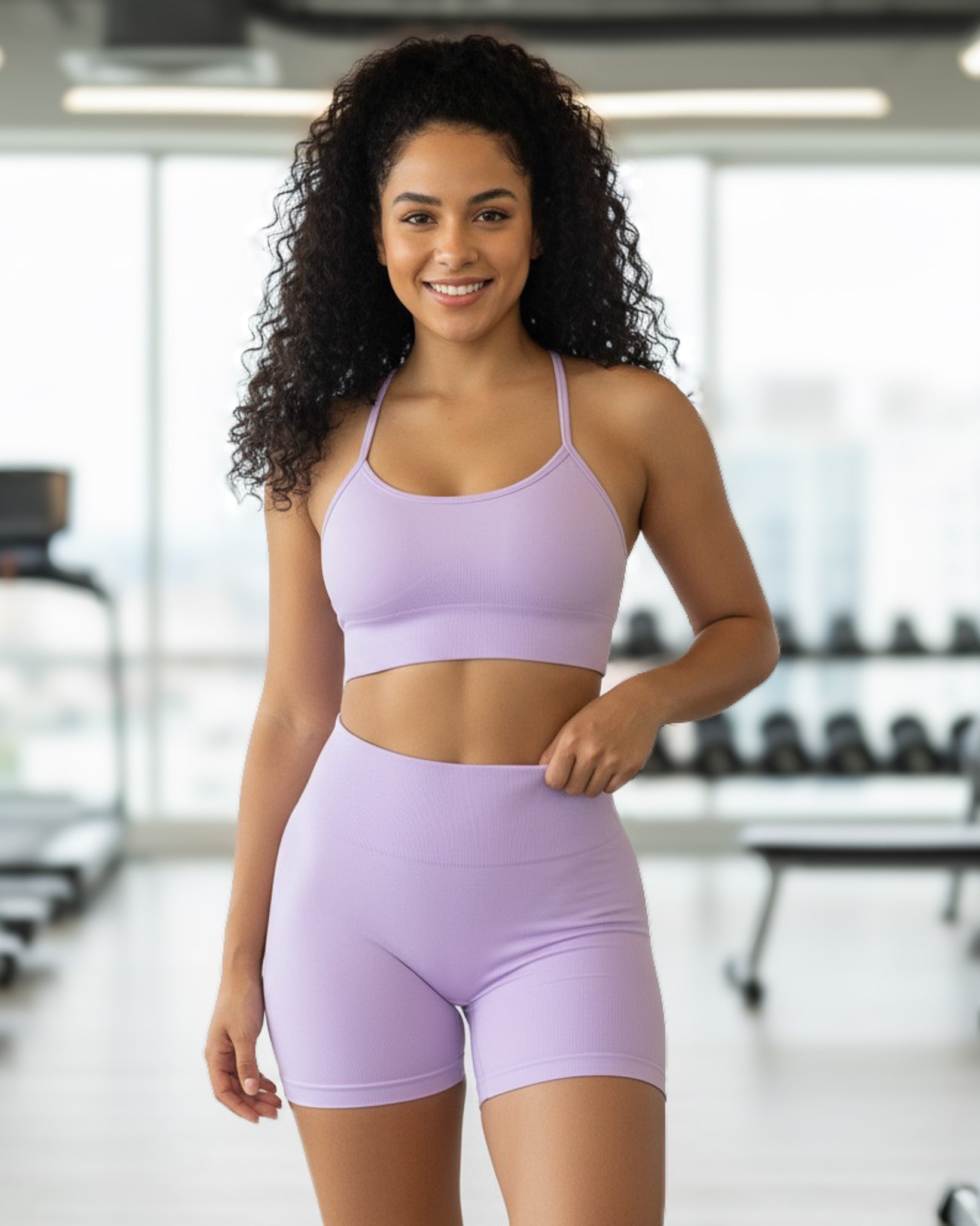 Conjunto Deportivo Mujer Gym Yoga Short Levanta Gluteos - YJ185