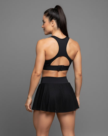 Conjunto Deportivo Peto y Falda Short con Malla