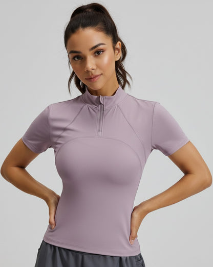 Polera Deportiva Antitranspirante con Cierre Delantero - JYT015