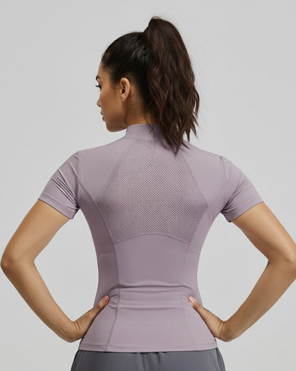 Polera Deportiva Antitranspirante con Cierre Delantero - JYT015