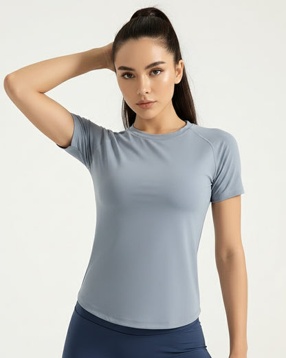 Polera Clasica Mujer Mangas Cortas Con Detalle Espalda - JYT019