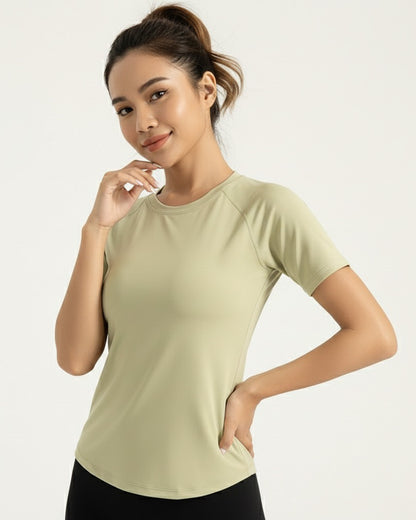 Polera Clasica Mujer Mangas Cortas Con Detalle Espalda - JYT019