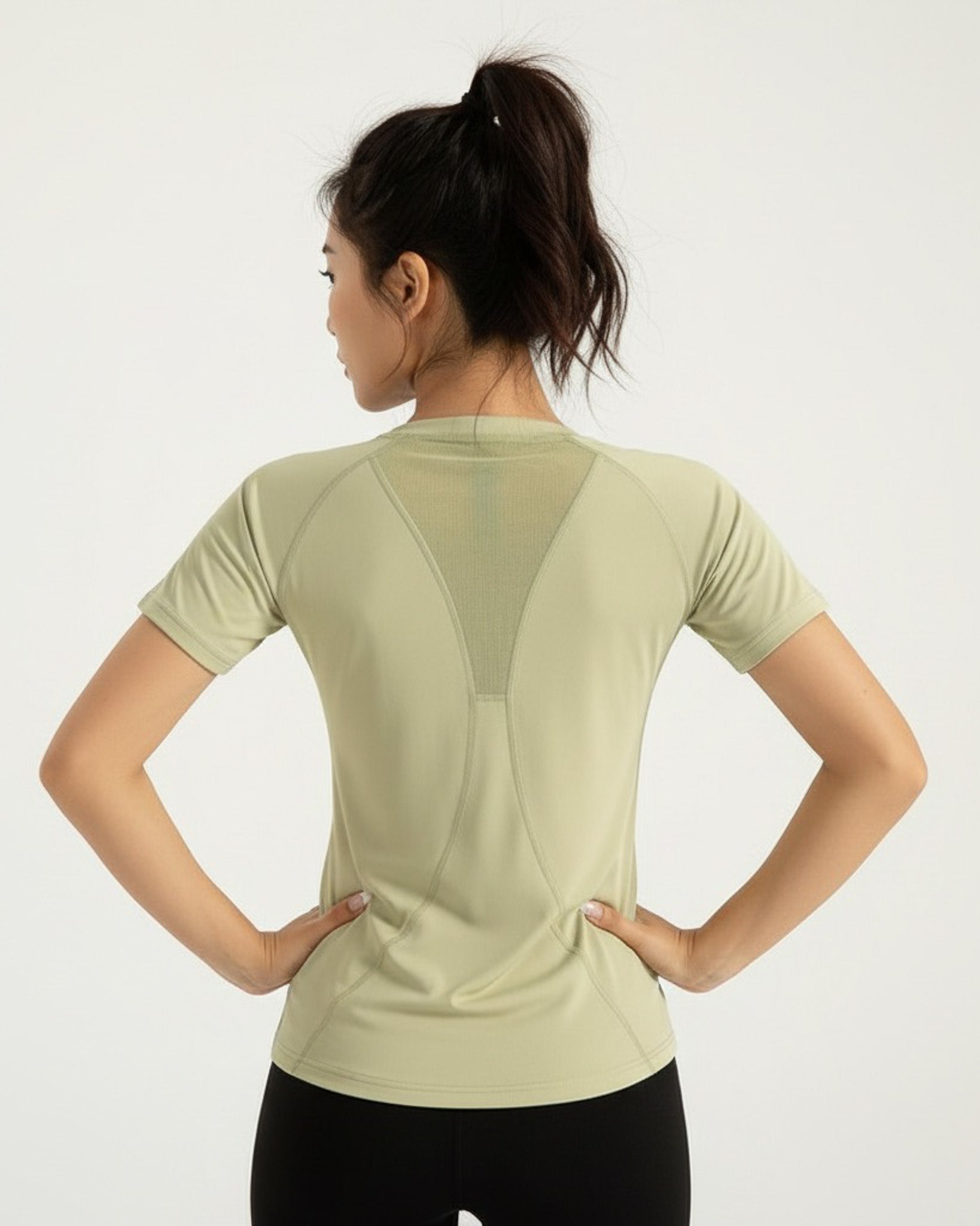 Polera Clasica Mujer Mangas Cortas Con Detalle Espalda - JYT019