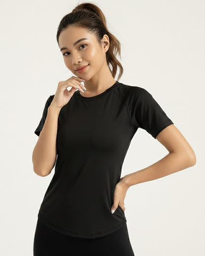 Polera Clasica Mujer Mangas Cortas Con Detalle Espalda - JYT019