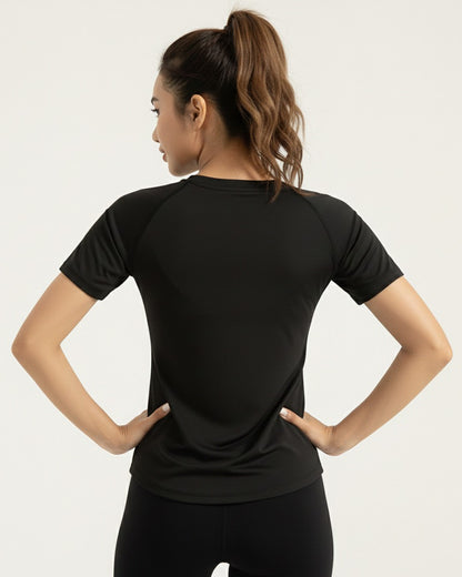 Polera Clasica Mujer Mangas Cortas Con Detalle Espalda - JYT019