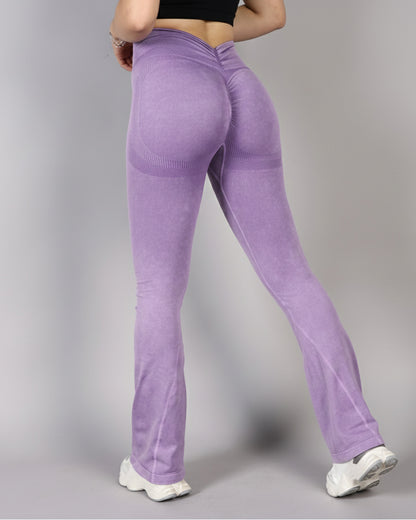 Calza Flare Mujer con Corte en V y  Push Up Moldeadora - YJ290