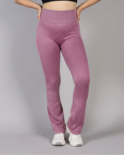 Calza Flare Mujer con Corte en V y  Push Up Moldeadora - YJ290