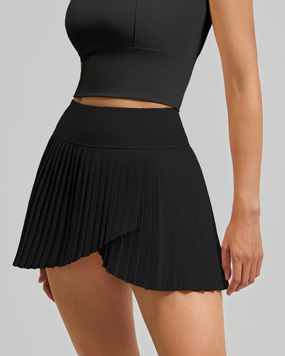 Falda Short Deportiva Cruzada Con Tablas Fitness Gym - JYT053