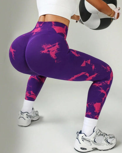 Leggins Calzas Deportivas Tie-dye Push Up