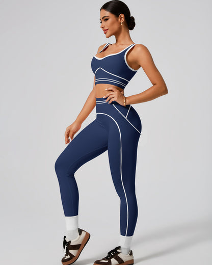 Conjunto de 2 Piezas Deportivo Para Mujer Fitness Ajustado - YK37143