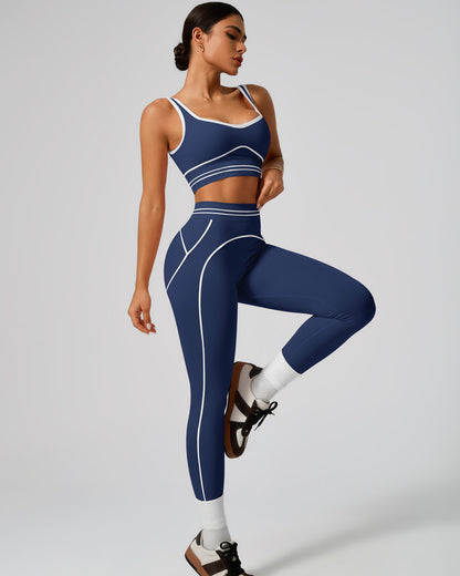 Conjunto de 2 Piezas Deportivo Para Mujer Fitness Ajustado - YK37143