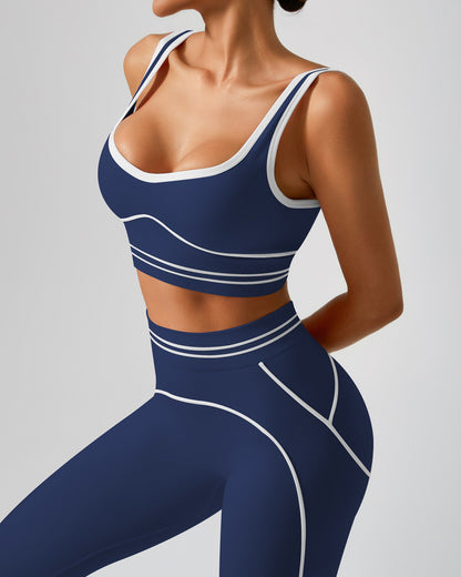Conjunto de 2 Piezas Deportivo Para Mujer Fitness Ajustado - YK37143