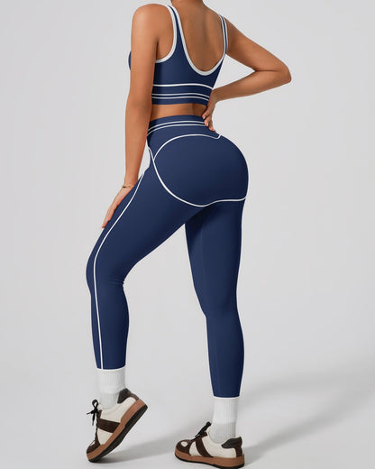 Conjunto de 2 Piezas Deportivo Para Mujer Fitness Ajustado - YK37143