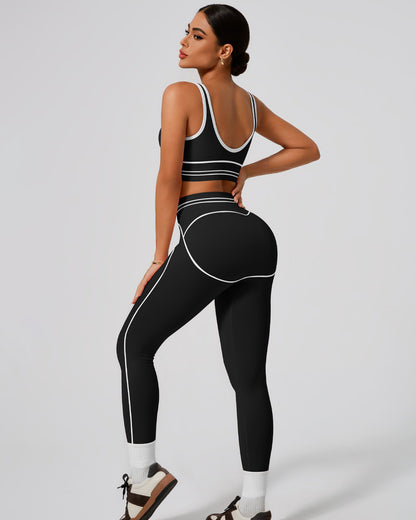 Conjunto de 2 Piezas Deportivo Para Mujer Fitness Ajustado - YK37143