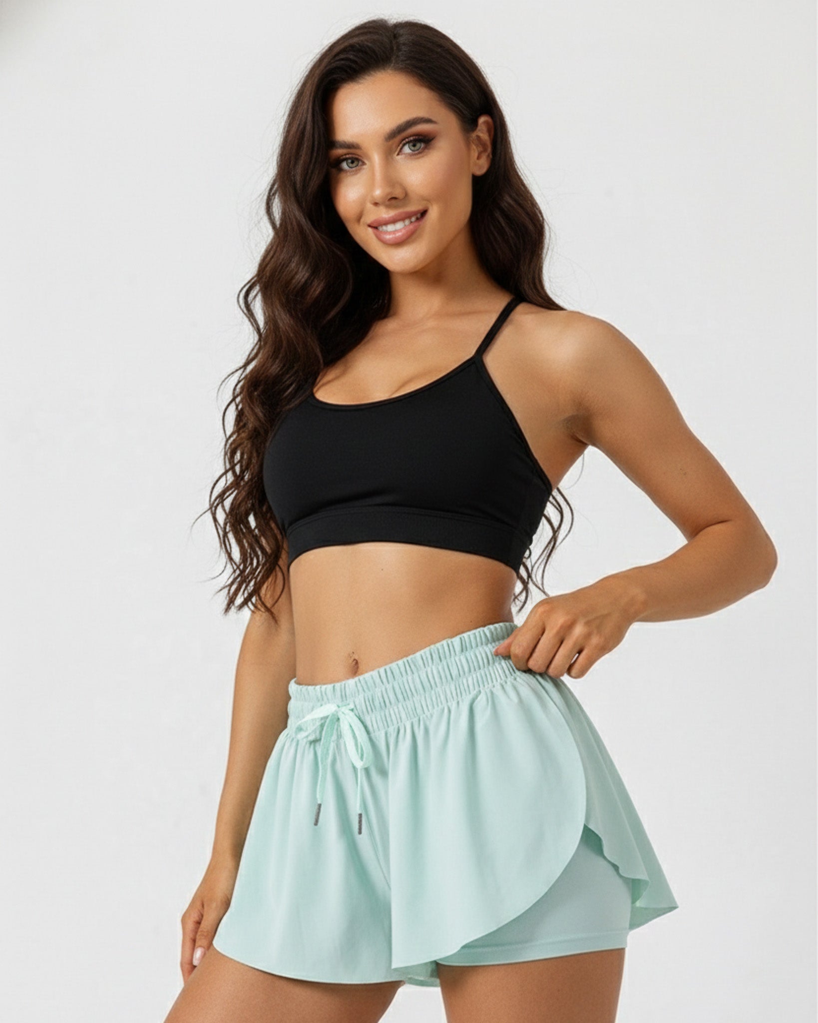 Short Doble Deportivo Para Dama Fitness - YK37147