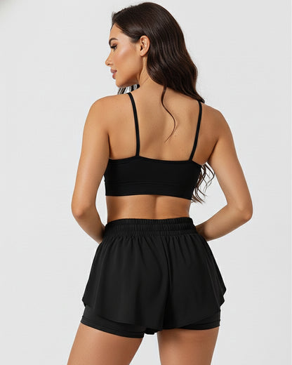 Short Doble Deportivo Para Dama Fitness - YK37147