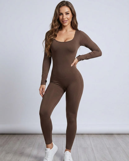 Enterizo Moldeador Manga Larga - Sexy Back & Push Up Pro - YJ232