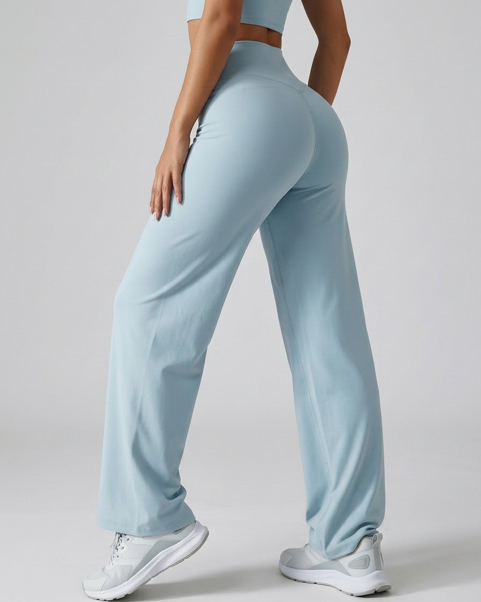 Pantalon Palazzo Baggy Mujer Tiro Alto Calidad Pro -A344