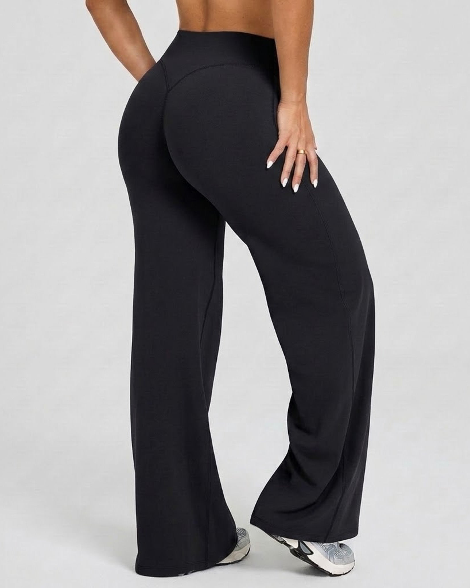 Pantalon Palazzo Baggy Mujer Tiro Alto Calidad Pro -A344