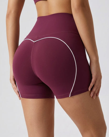 Short Mujer Levanta Cola Con Lineas Blancas Moldeadora Pro - A347