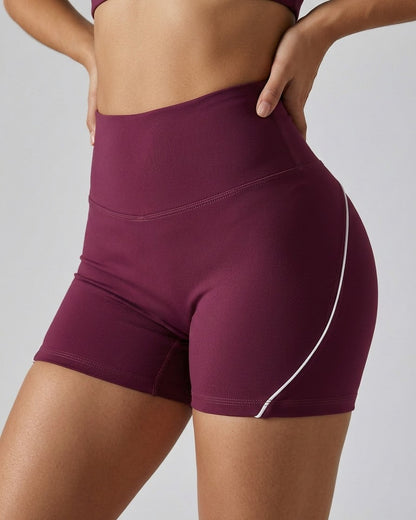 Short Mujer Levanta Cola Con Lineas Blancas Moldeadora Pro - A347