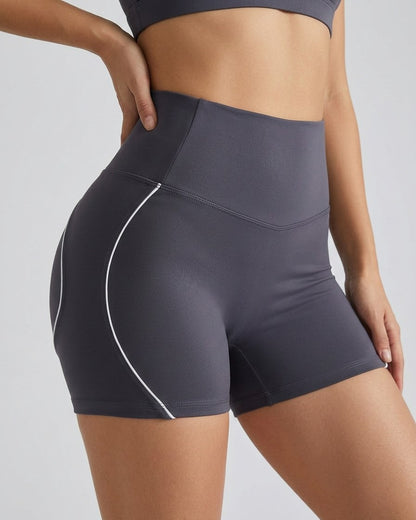 Short Mujer Levanta Cola Con Lineas Blancas Moldeadora Pro - A347