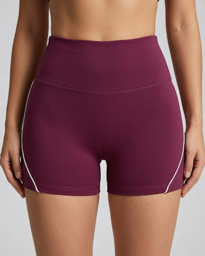 Short Mujer Levanta Cola Con Lineas Blancas Moldeadora Pro - A347