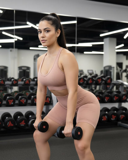 Conjunto Corto Levanta cola Mujer Push up - YJ141