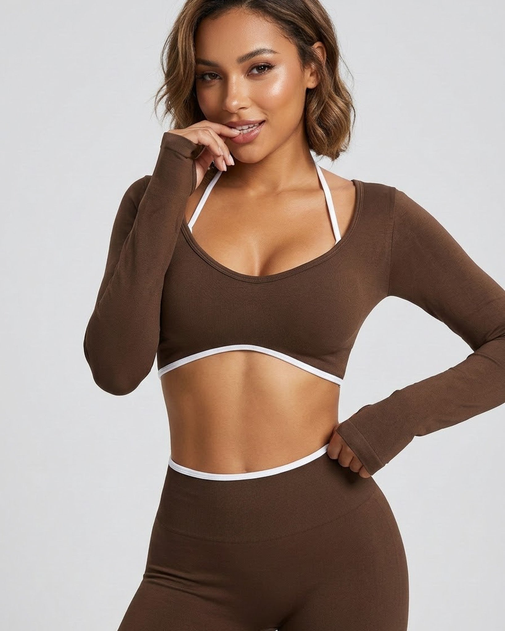 Conjunto 2 Piezas For Dama Peto y Calza Push Up Premium - YJ307