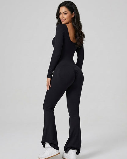 Enterizo Deportivo For Mujer Flare con Push Up Seductor - YJ308
