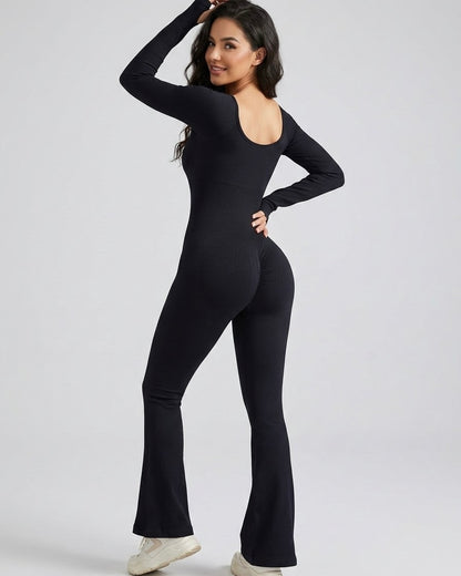 Enterizo Deportivo For Mujer Flare con Push Up Seductor - YJ308