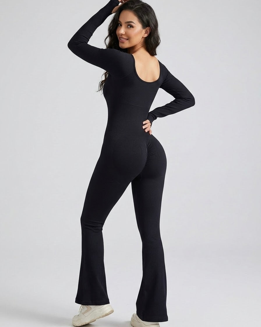 Enterizo Deportivo For Mujer Flare con Push Up Seductor - YJ308