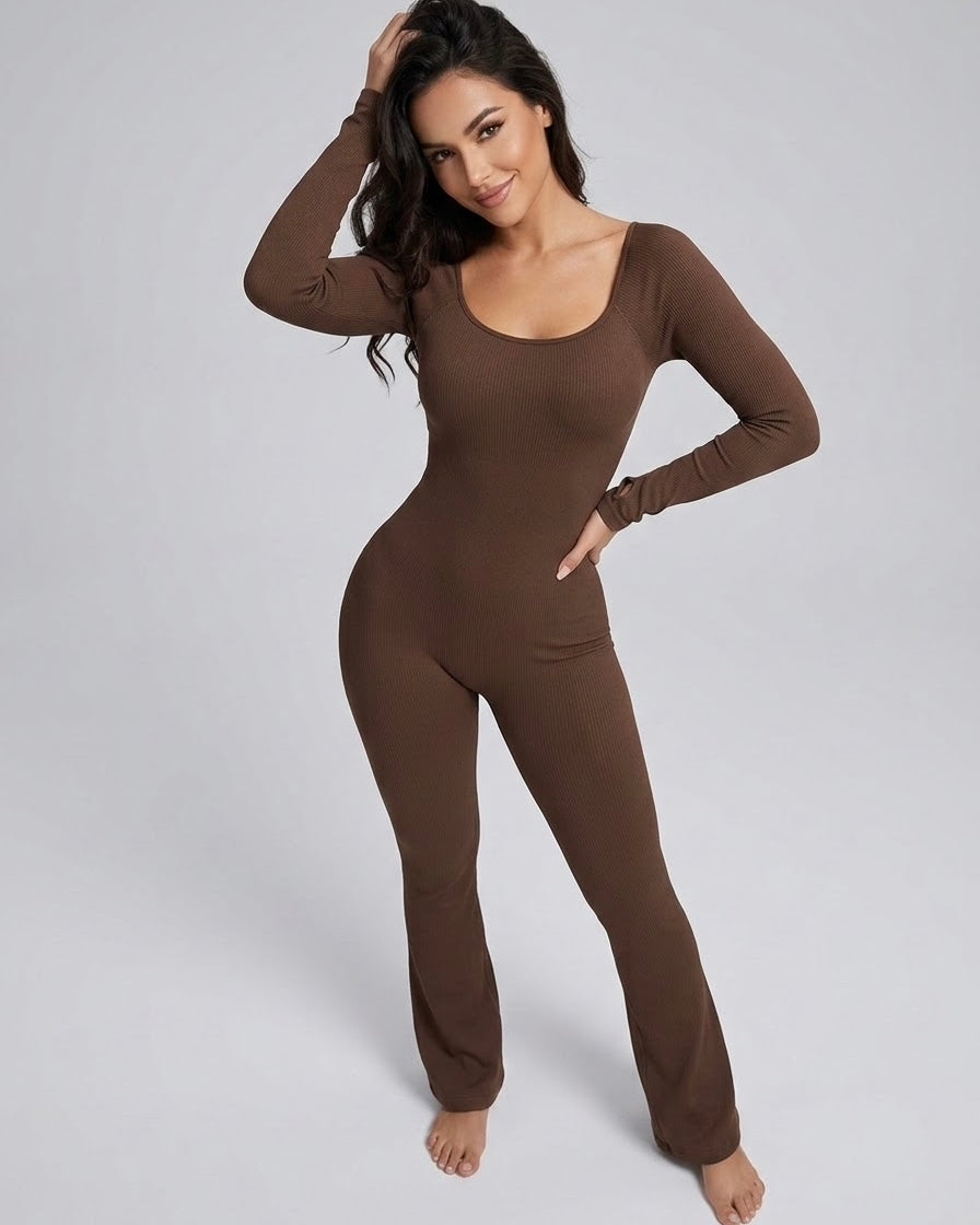 Enterizo Deportivo For Mujer Flare con Push Up Seductor - YJ308
