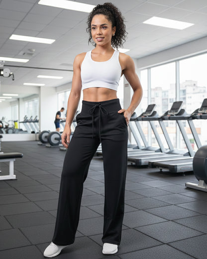 Pantalon Palazo con Bolsillos delanteros Activa