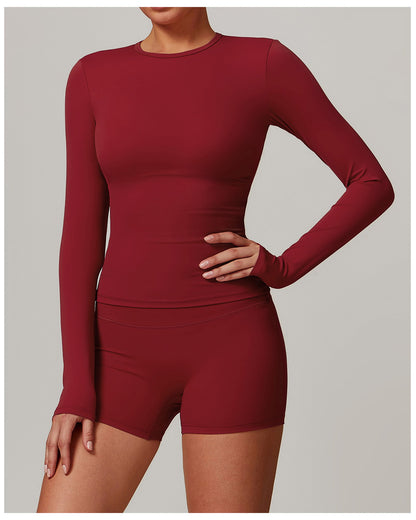 Polera Deportiva Slim Fit Manga Larga - Silueta Modeladora - YJ305