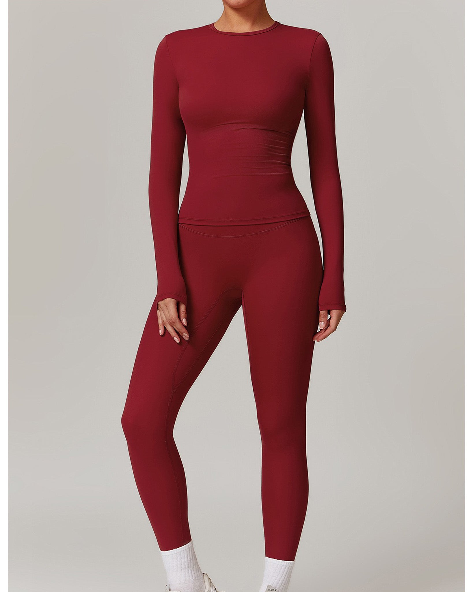 Polera Deportiva Slim Fit Manga Larga - Silueta Modeladora - YJ305