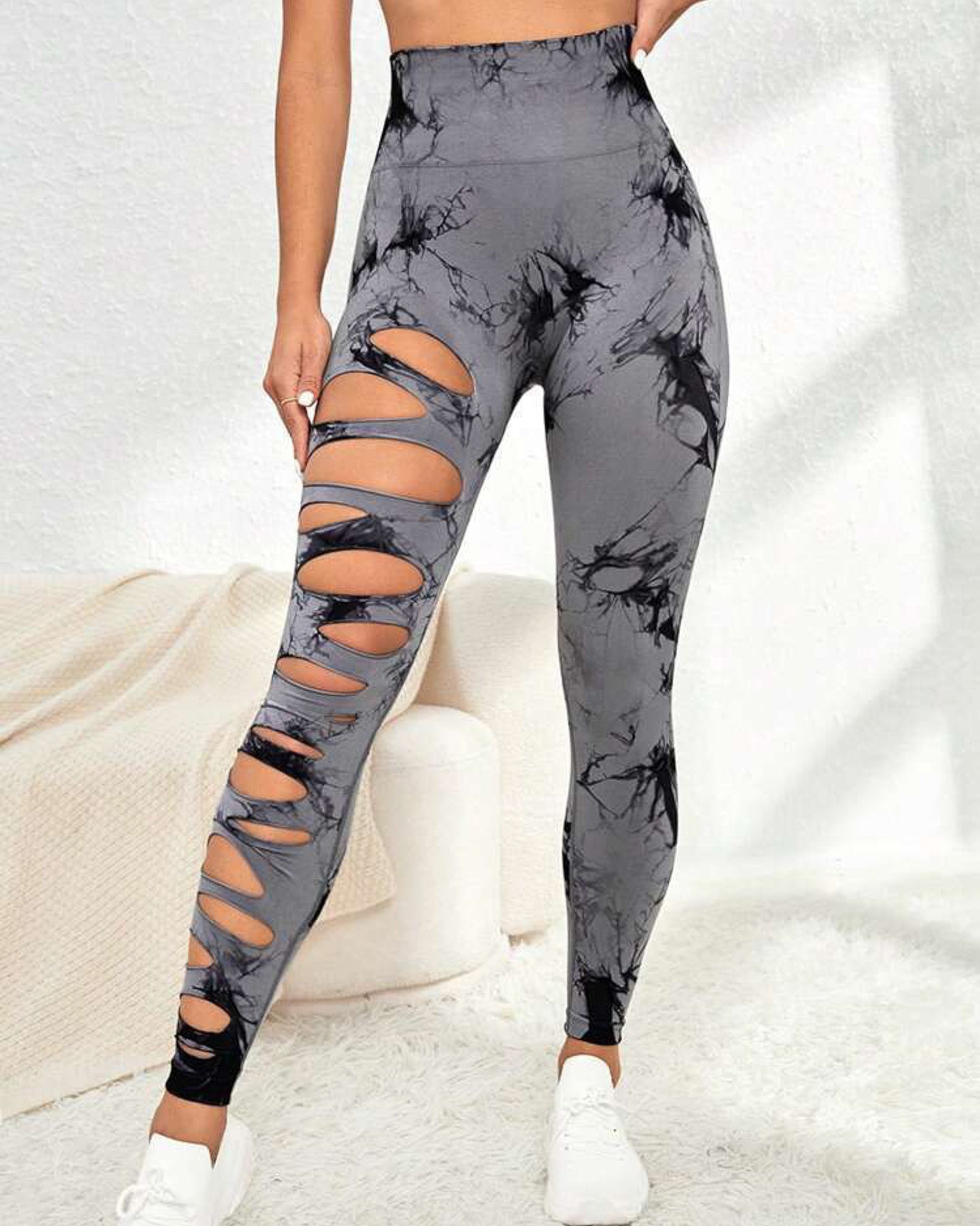 Leggings Deportivos Mujer Para Yoga Tie-dye Gym Mujer Hy001