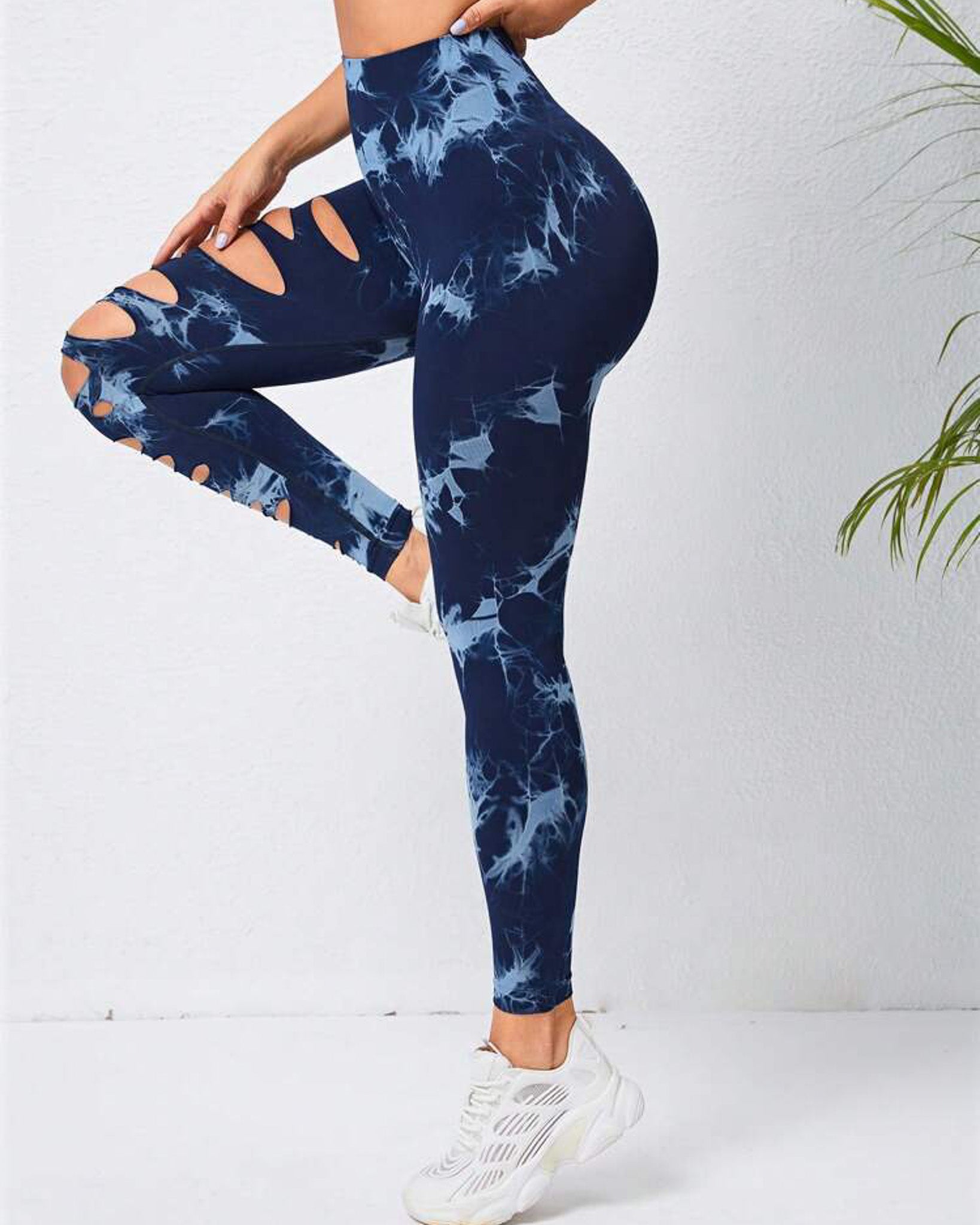 Leggings Deportivos Mujer Para Yoga Tie-dye Gym Mujer Hy001