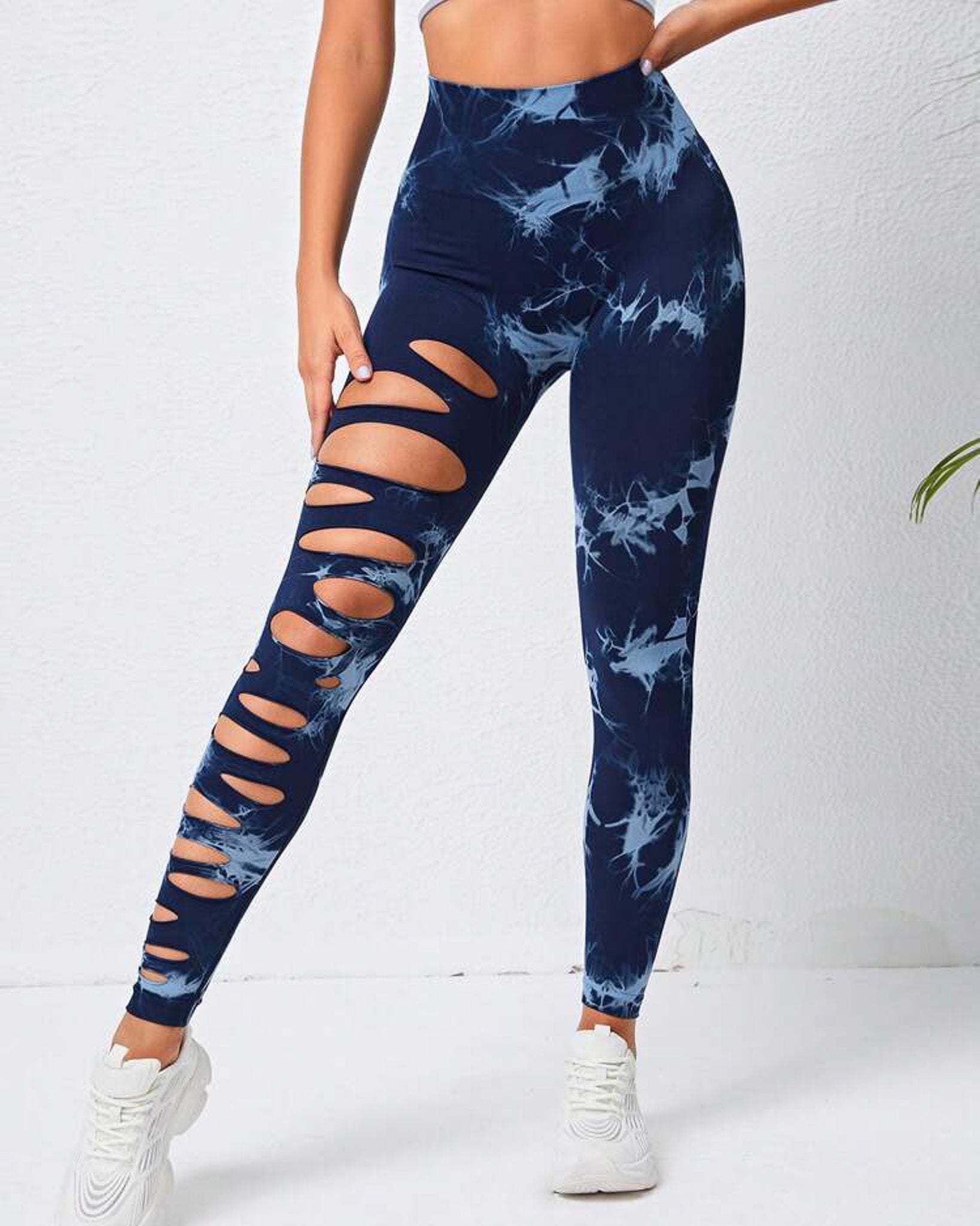 Leggings Deportivos Mujer Para Yoga Tie-dye Gym Mujer Hy001