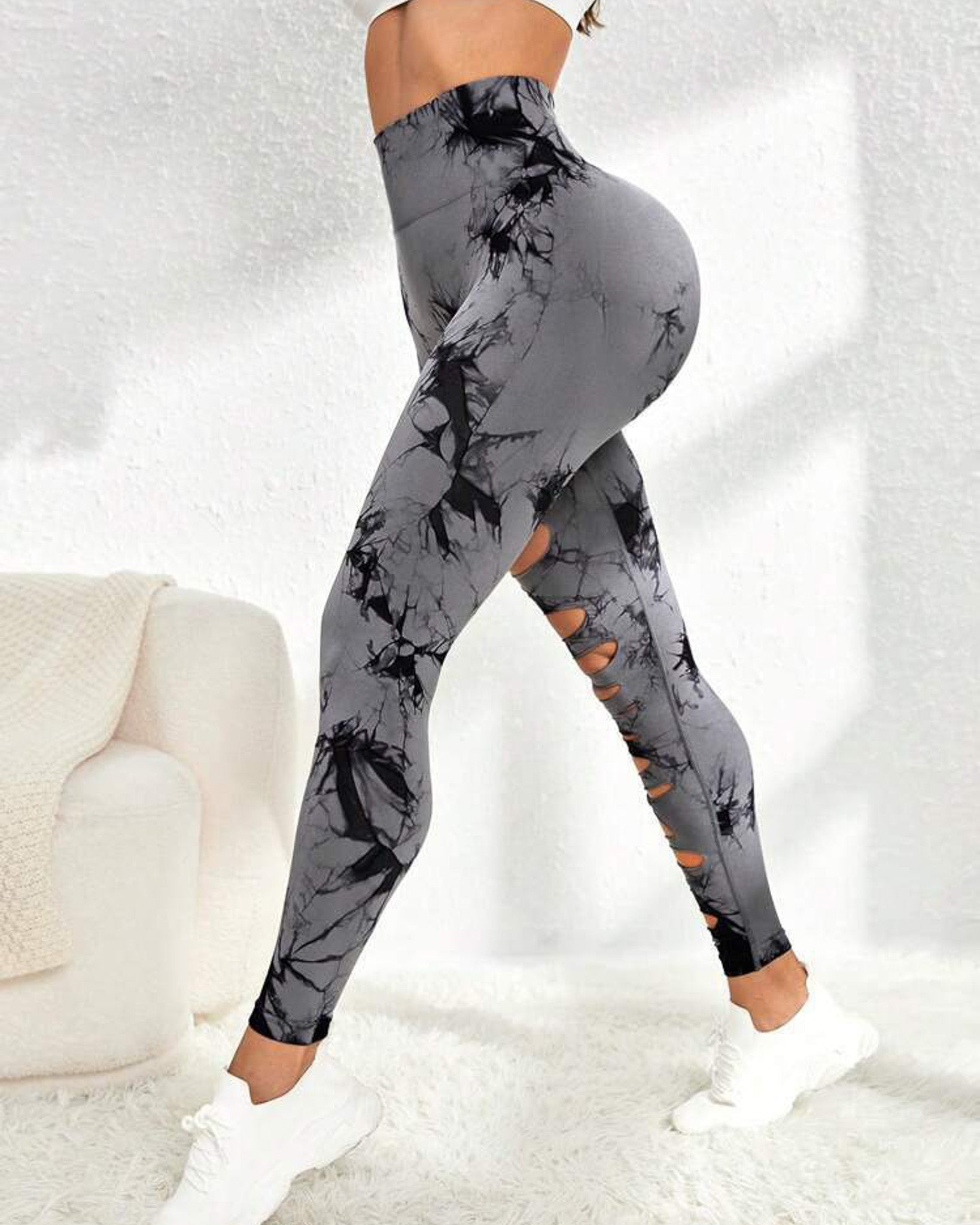 Leggings Deportivos Mujer Para Yoga Tie-dye Gym Mujer Hy001