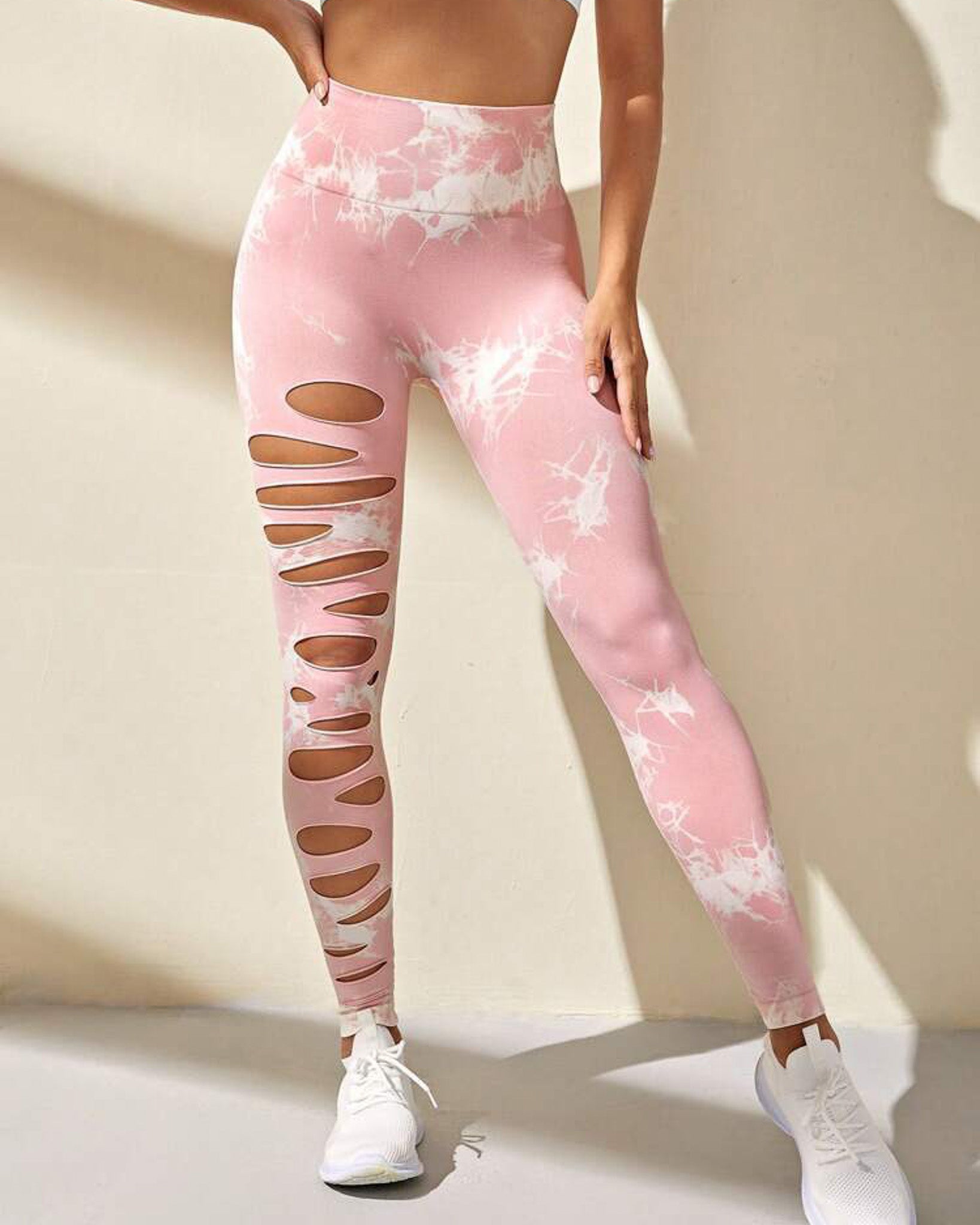 Leggings Deportivos Mujer Para Yoga Tie-dye Gym Mujer Hy001