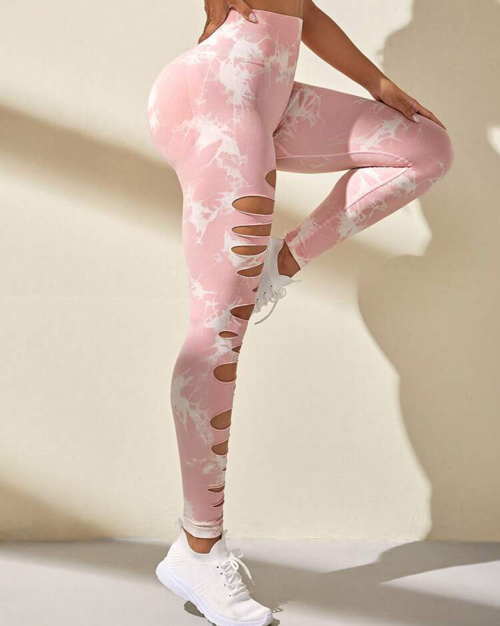 Leggings Deportivos Mujer Para Yoga Tie-dye Gym Mujer Hy001