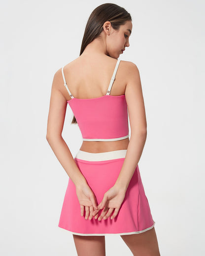 Conjunto Deportivo Mujer top y falda short Calidad Premium - YJ248