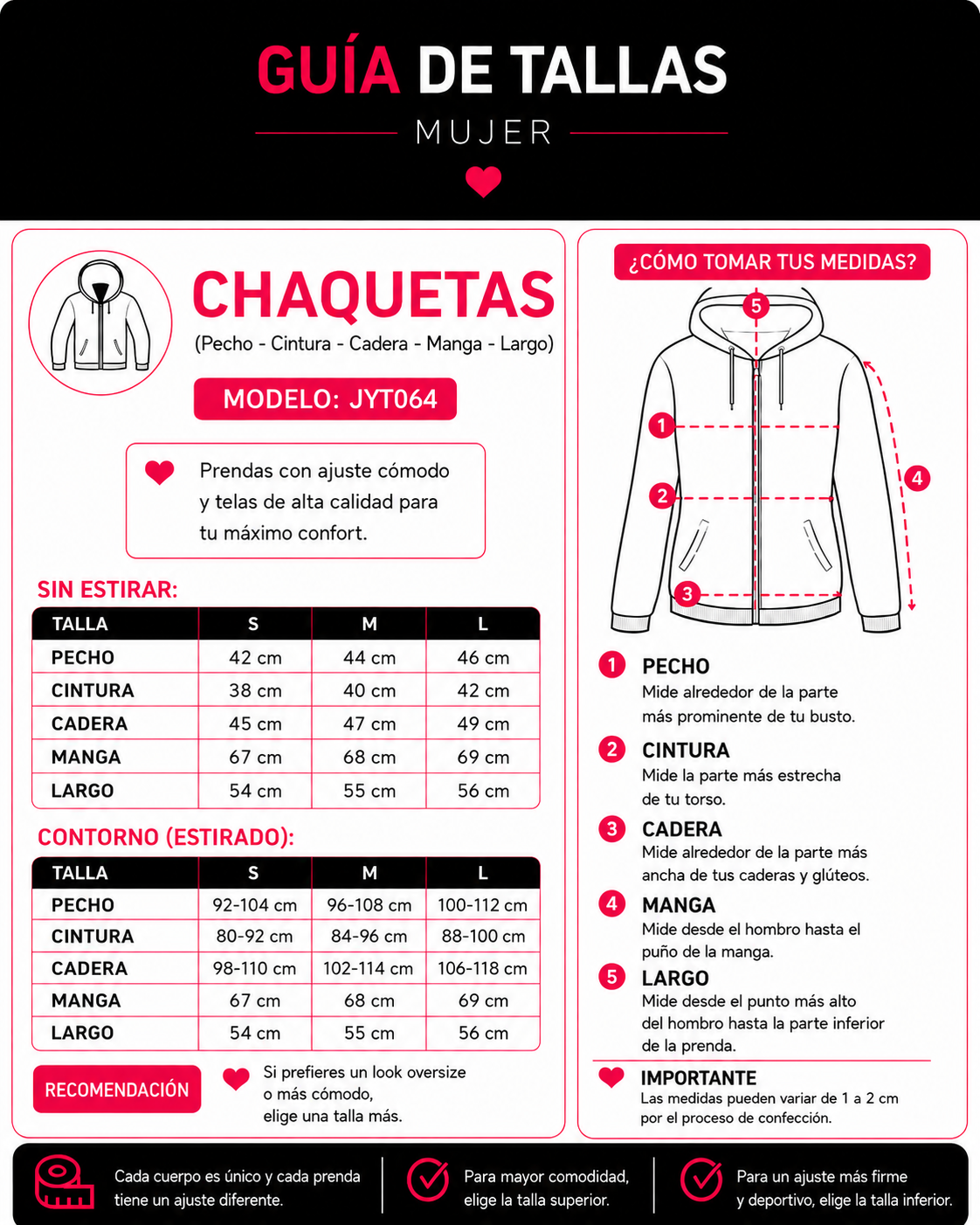 Chaqueta Fitness Mujer Ajustada Con Capucha y Bolsillos - JYT064